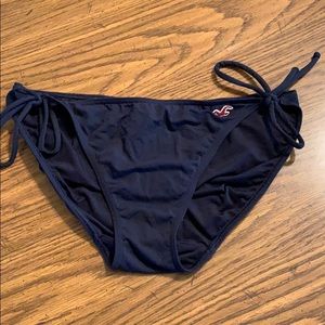 Hollister Navy Blue Large Tie Swim Bottoms